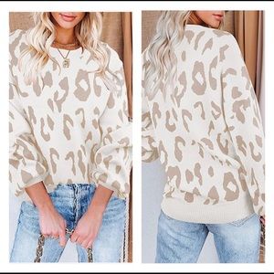 Balloon Sleeve Knitted Pullover Sweater Tops